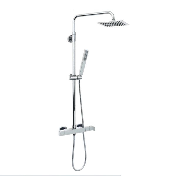 KIT COLONNA DOCCIA KELLER TAPS CON SOFFIONE INOX ROTONDO D.25 E